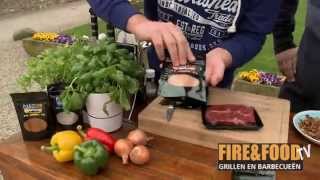 FireampFood TV  BBQ Bavette [upl. by Hanford]