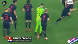 Perú vs Croacia ▼ Partido Completo AMISTOSO RUSIA 2018 en Español por America TV 23 03 2018 HD [upl. by Martinson25]