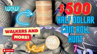 Walkers and More 500 Half Dollar Coin Roll Hunt 7 [upl. by Lucien240]