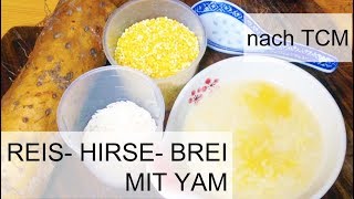 Reisbrei Hirsebrei mit Yam nach TCM  gesundes Rezept für Babys  Frühstücksbrei [upl. by Hugh465]