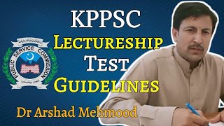 KPPSC Lectureship Test PreparationChemistry Lectureship GuidelinesDr Arshad Mehmood Khan [upl. by Losyram]