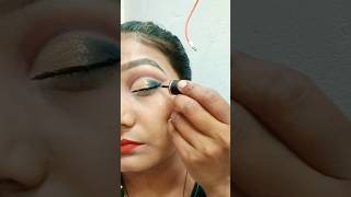 bridal eyeliner tutorial for beginnersbraidal eyeliner lagane ka tarika batayebraidal eyemakeup [upl. by Mead]