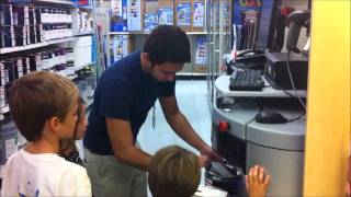 Mixing Paint at Walmart GliddenGallons [upl. by Ahsirtap]