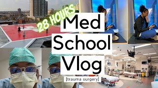 MED SCHOOL VLOG  trauma surgery 28 hours clinical rotations [upl. by Kingsley191]