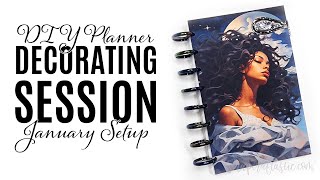 DECORATING SESSION DIY Planner January 2024 [upl. by Natalee224]