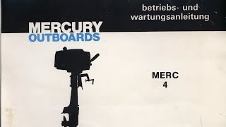 Mercury 4PS Betriebsanleitung und Wartung original Manual vollständiges Handbuch [upl. by Hserus]