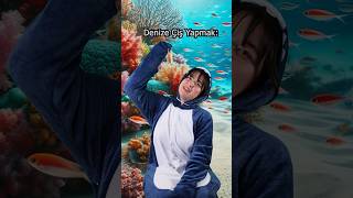 Denize Çiş Yapmak 🐟🥂 shortvideo deniz [upl. by Anahsirk]