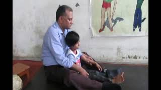 Physiotherapy Technique for Dyskinetic Athetoid Cerebral Palsy  Part 2  Trishla Foundation [upl. by Eseerahs]