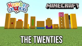 Numberblocks The Twenties  Minecraft 20 to 30 [upl. by Ekim547]