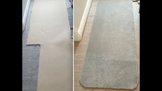 DIY Rug from leftover carpet  Simple way to use the extra carpet [upl. by Christopher]