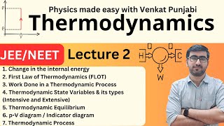 JEE NEET  Physics  Thermodynamics  Lecture 2 [upl. by Nylesoj]