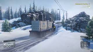 Western Star 6900 TwinSteer  Containers In The River  SnowRunner [upl. by Fields541]