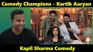 The Great Indian Kapil Show  Comedy Champions  Kartik Aaryan  Bacha Hua Content  Reaction [upl. by Montford812]