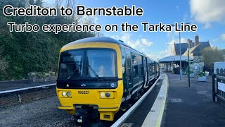 Crediton to Barnstable Turbo experience on the Tarka Line Great Western Railway ￼￼ [upl. by Eelek]