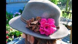 Stoffblume selbermachen ein DIY Tutorial [upl. by Trumann]