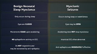 Benign Neonatal Sleep Myoclonus vs Myoclonic Seizures [upl. by Ayik107]