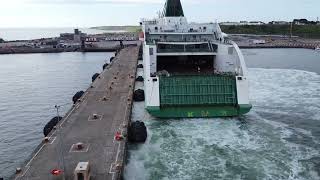 Irish Ferries Oscar Wilde departing Rosslare to Pembroke [upl. by Warfeld]