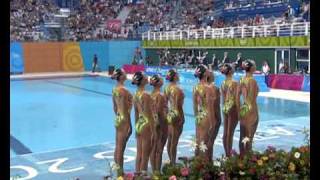 Russia Win Synchronized Swimming Team Gold  Athens 2004 Olympics [upl. by Carli]