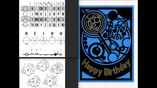 Gallifreyan Transcription quothappy birthdayquot [upl. by Irehj]