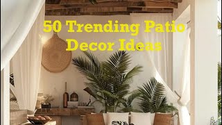 50 Trending Patio Decor Ideas  Modern Patio Furniture [upl. by Nauh]