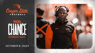 Oregon State Football Interview Rod Chance 10924 [upl. by Leno]