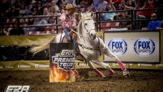 Chayni Chamberlain holds the fastest time of the ERA Premier Tour in the Barrel Racing [upl. by Marler]