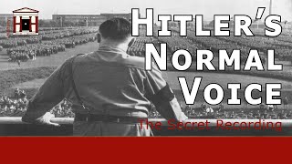 The Only Secret Recording of Hitlers Normal Voice  The HitlerMannerheim Recording [upl. by Allesor]