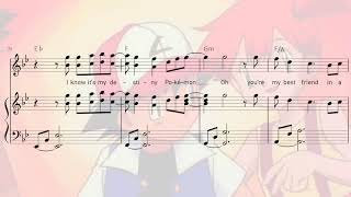 Pokémon Theme  Piano Sheet Music PDF Download [upl. by Soulier]