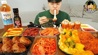 ASMR MUKBANG 집밥 직접 만든 카레 치즈 돈까스 김치 계란말이 먹방 Cheese Pork Cutlet Korean Home Meal EATING REAL SOUND [upl. by Keviv]