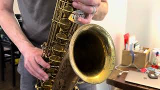 Conn 30M Connqueror Tenor Saxophone Demo wwwdcsaxcom [upl. by Alene125]