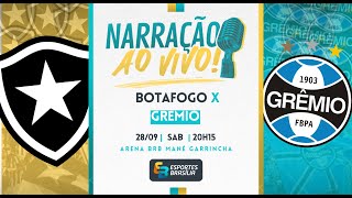 Botafogo x Grêmio  Campeonato Brasileiro 2024  Ao Vivo [upl. by Soule234]