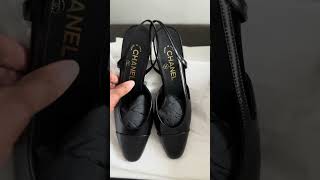 Unveiling Elegance The Chanel Black Slingback Reveal [upl. by Ailecec]