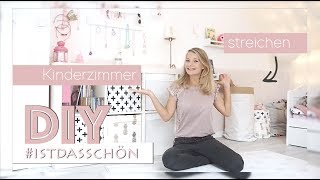 Nine macht´s  DIY  Kinderzimmer kreativ streichen  ein Mädchen Traum  delari [upl. by Sirak548]