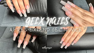 Natural GelX Nails  Step By Step  Apres Extend Gel Novice  Late Night Vibesss [upl. by Amando]