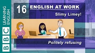 Politely refusing something – 16 – English at Work helps you make polite refusals [upl. by Ah]