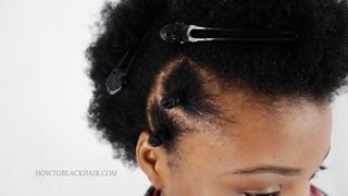 How To Do Bantu Knots Step By Step on Natural Short 4C Hair Tutorial Part 2 [upl. by Beker303]