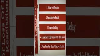 Loss Of Right Of Recession youtubeshorts shortsvideo viral [upl. by Kermy]