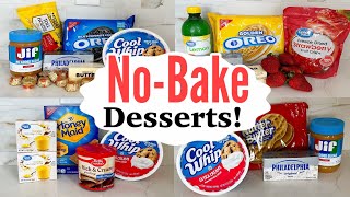 5 NO BAKE DESSERTS  The EASIEST Tasty Summer Recipes  Julia Pacheco [upl. by Calvinna836]