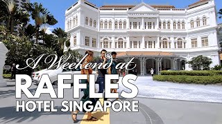 Spending the Weekend at Raffles Hotel Singapore in their Cheapest Suite Plus Gardens by the Bay [upl. by Enomaj]