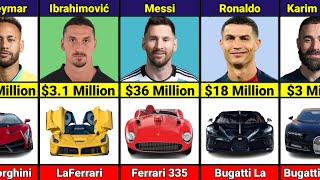 Most EXPENSIVE Car Of Famous Football Players [upl. by Nylzor]