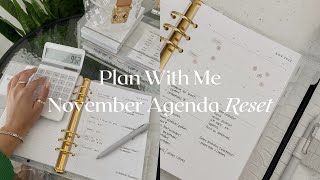 November Reset PlanWithMe  MadyPlans [upl. by Jaquenetta]