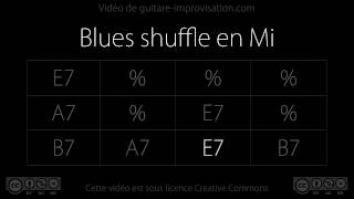 Blues shuffle en Mi 110 bpm  Backing track [upl. by Goldsmith824]