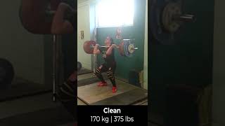 Hank Clean 170kg [upl. by Haakon]