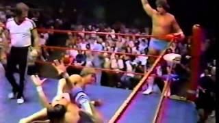 Chris Adams amp Gino Hernandez vs Kerry amp Kevin Von Erich [upl. by Anisamoht]