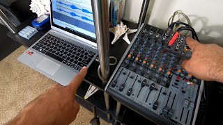 My Home Setup for Recording Karaoke using the Behringer Xenyx X1204USB Mixer [upl. by Alburg]