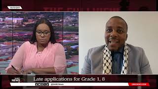 Late applications for Grade1 8 open on Monday Steve Mabona [upl. by Aner]