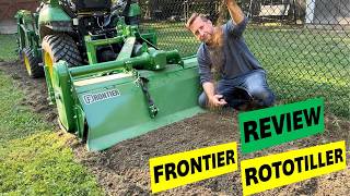 Review and use of Frontier RT3062R Rototiller [upl. by Tench709]