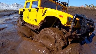 RC Trucks MUD OFF Road 4x4 Hummer H1 Axial SCX10 — RC Extreme Pictures [upl. by Naloj]