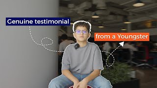 Genuine testimonial from a Youngster [upl. by Kezer160]