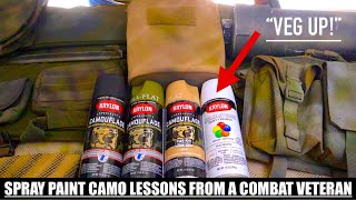 How to Use Spray Paint to Camouflage Your Tactical Gear “Veg Up Son” [upl. by Stone]